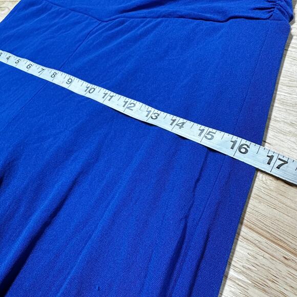 Fuzzi Jean Paul Gaultier NWT Surplice Wide Leg Jumpsuit in Canarie Blue Size L - Picture 7 of 8